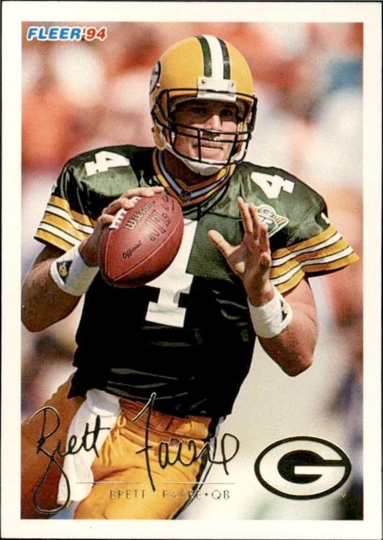 1994 Fleer Brett Favre #168 trading card