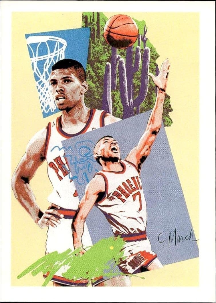 1990-91 Skybox NBA Hoops Kevin Johnson #375 trading card