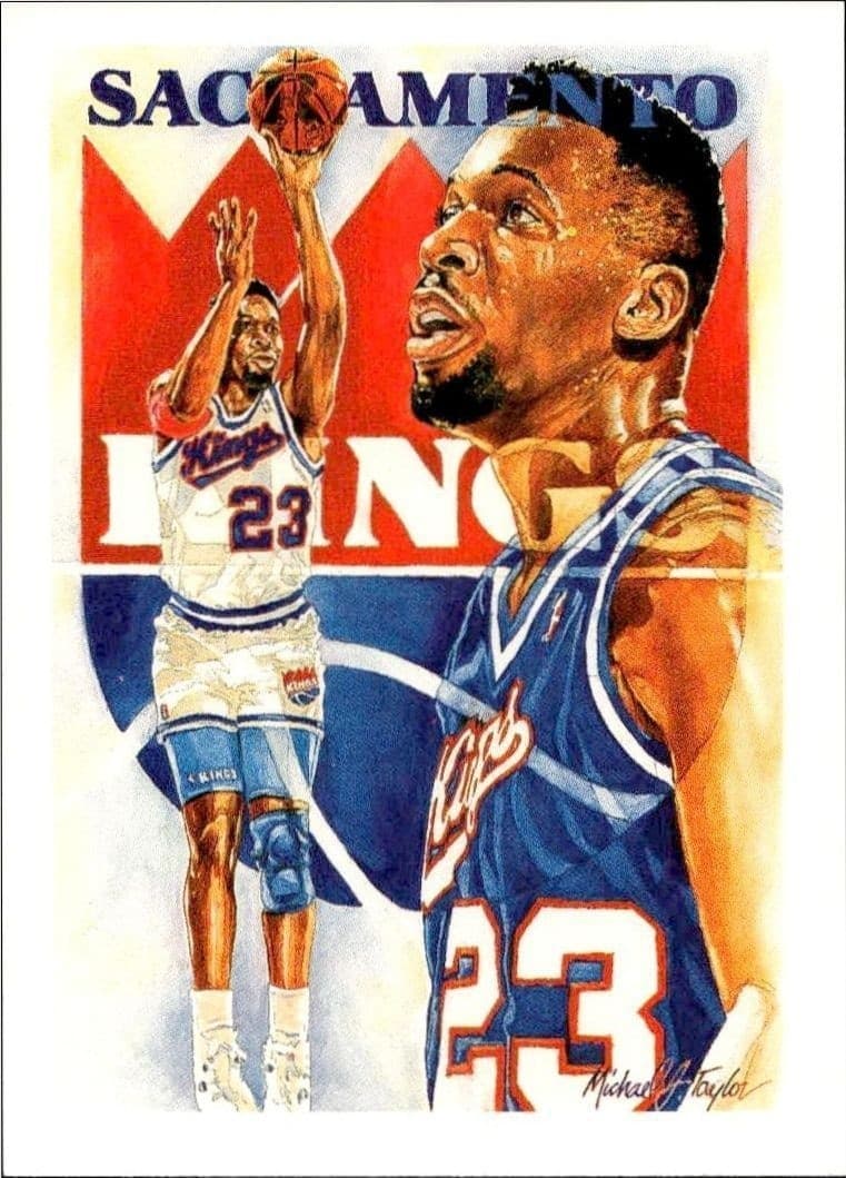 1990-91 Skybox NBA Hoops Wayman Tisdale #377 trading card