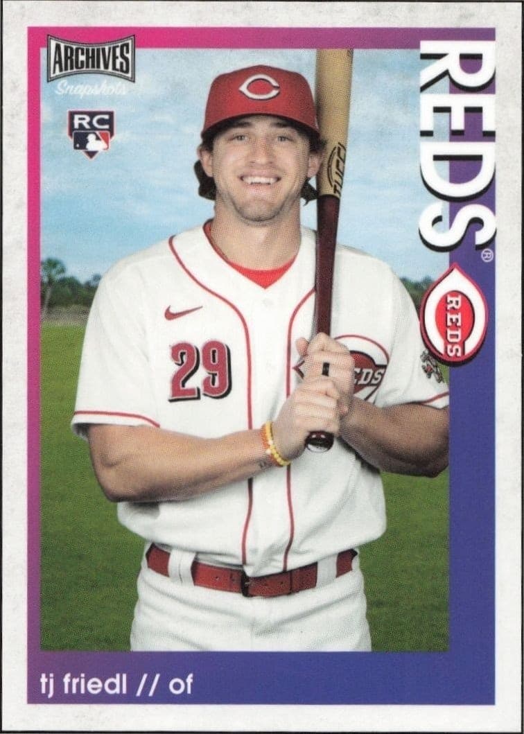 2022 Topps Archives Snapshots T.J. Friedl #12 trading card