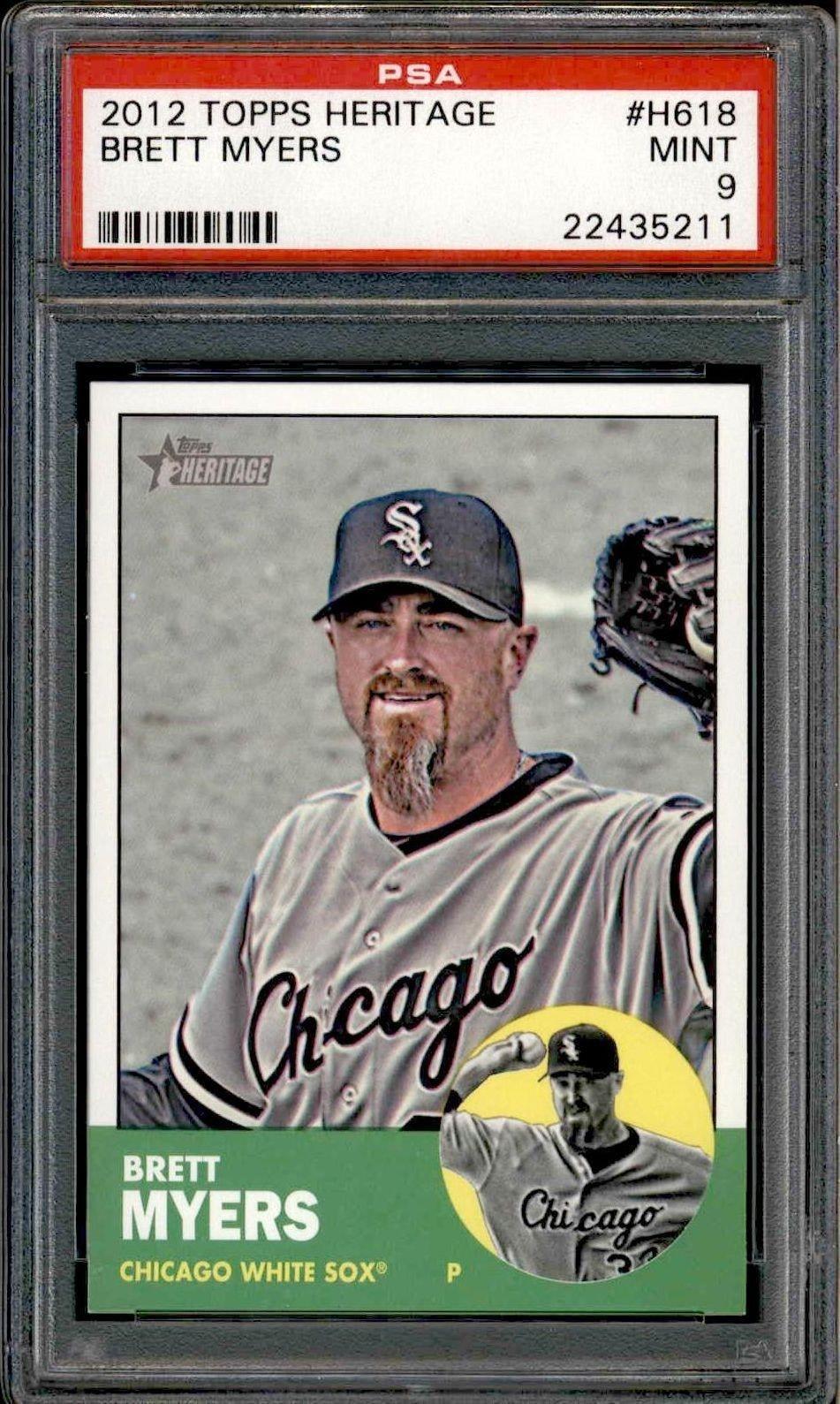 2012 Topps Heritage High Number Brett Myers #H618 trading card