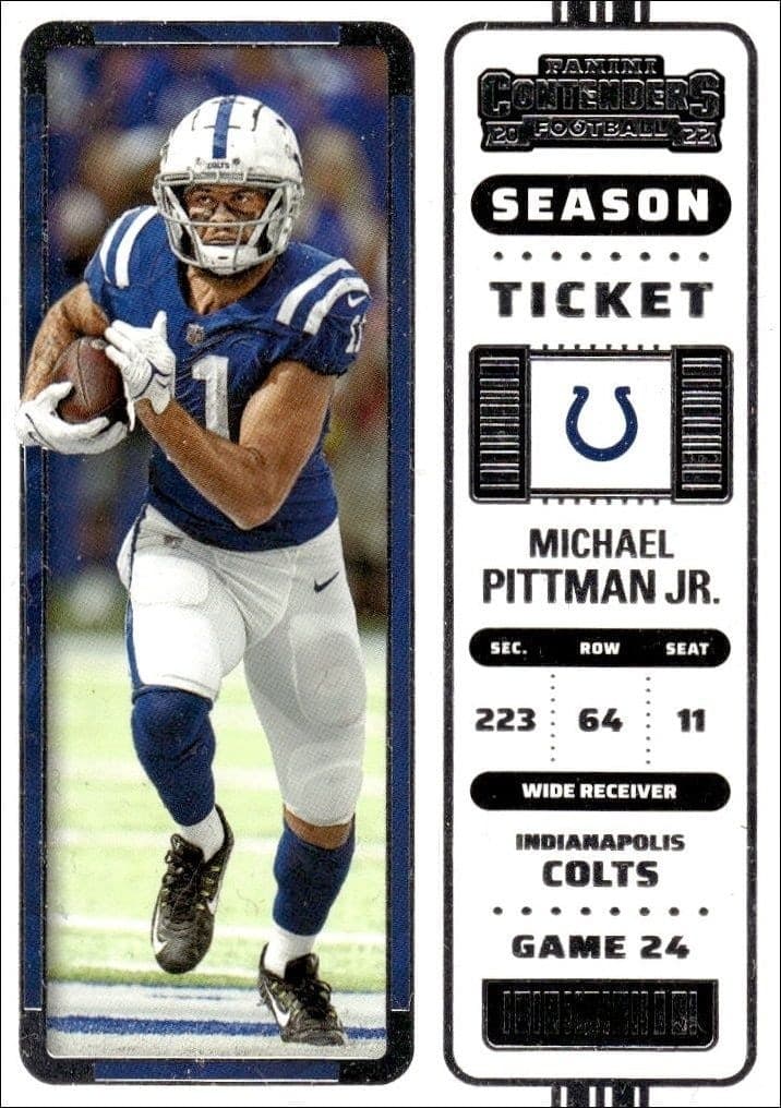 2022 Panini Contenders Michael Pittman Jr. #45 trading card