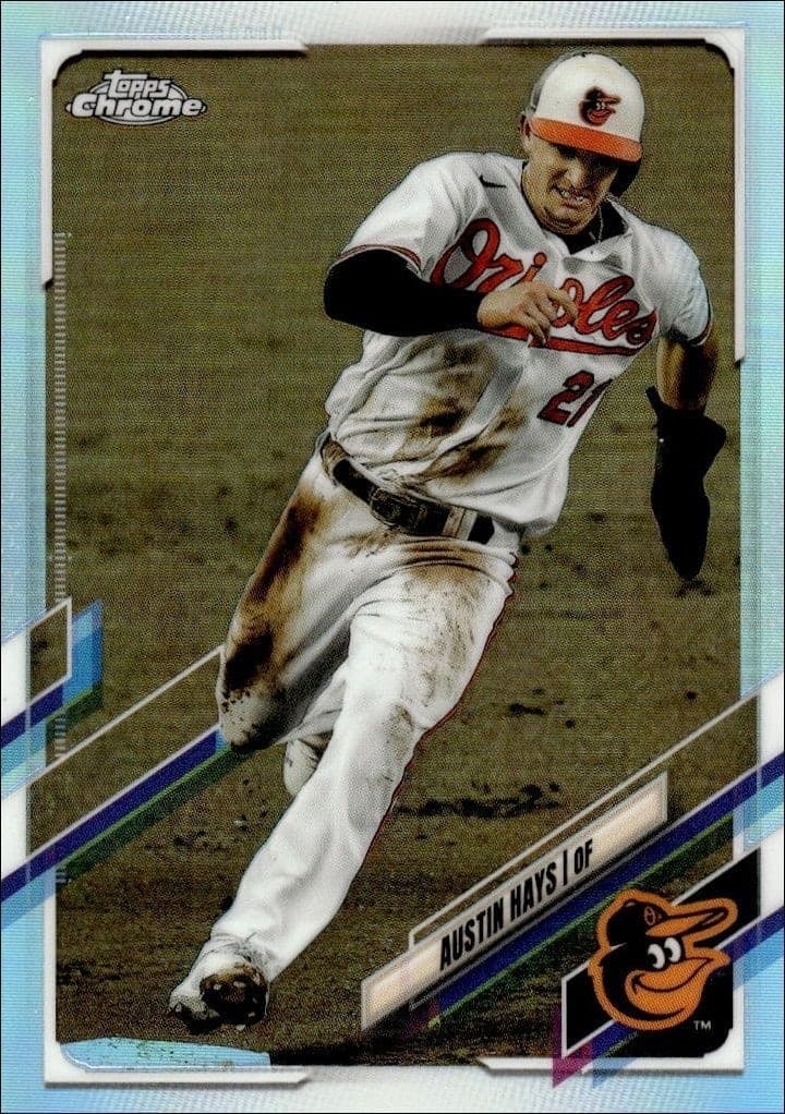 2021 Topps Chrome Austin Hays #143 trading card