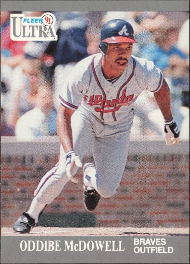 1991 Fleer Ultra Oddibe McDowell #8 trading card