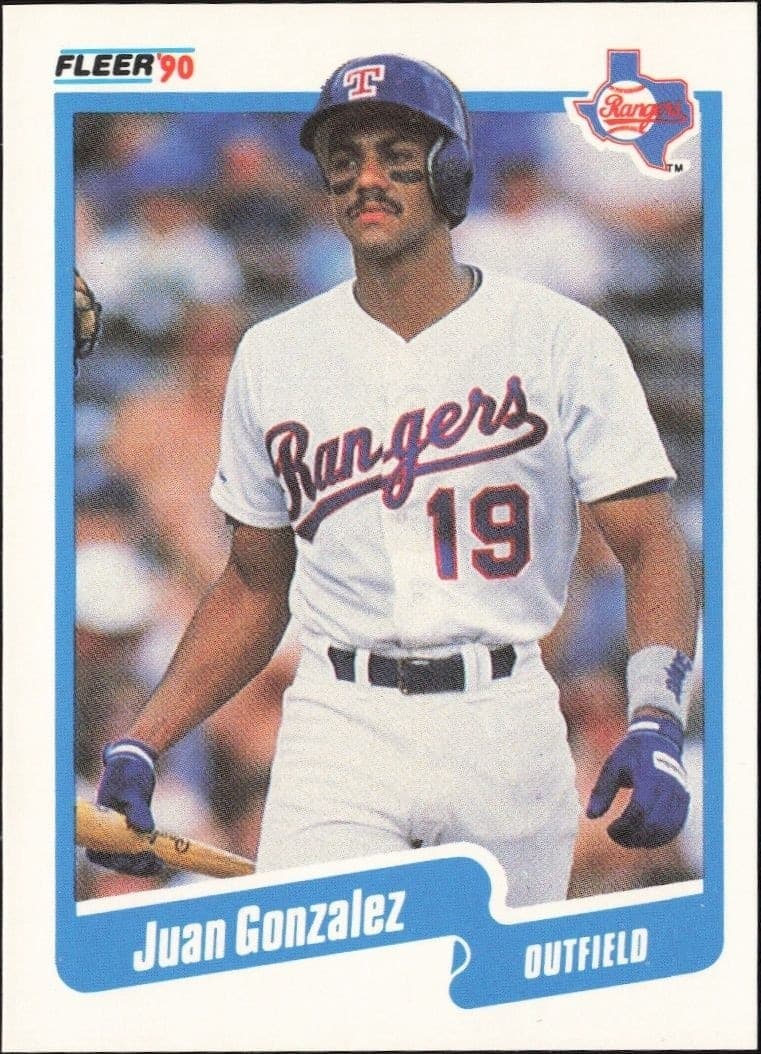 1990 Fleer Juan Gonzalez #297 trading card