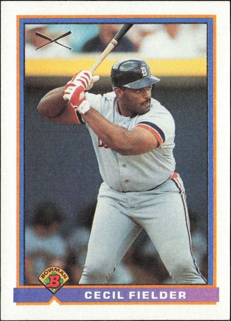 1991 Bowman Cecil Fielder #367 trading card