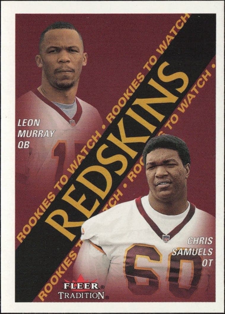 2000 Fleer Tradition Glossy Chris Samuels #365 football trading card front