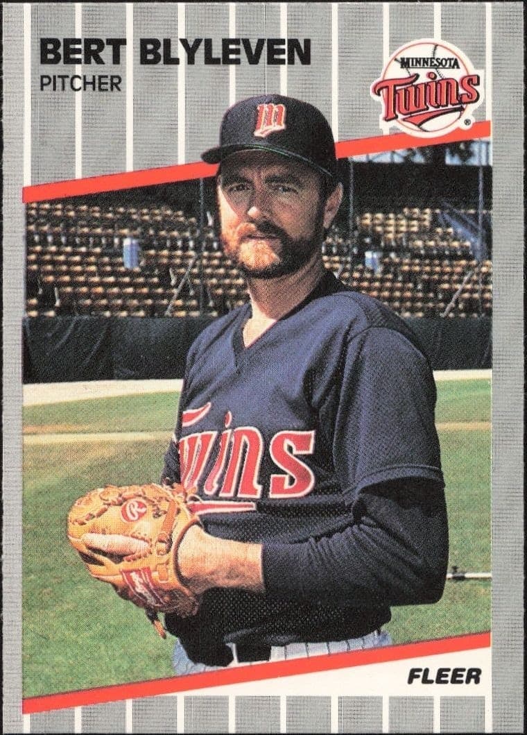 1989 Fleer Bert Blyleven #105 trading card