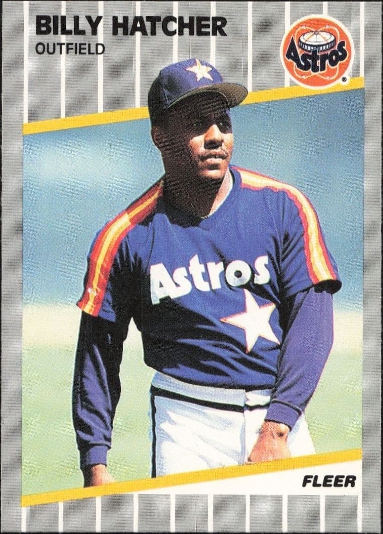 1989 Fleer Billy Hatcher #359 trading card