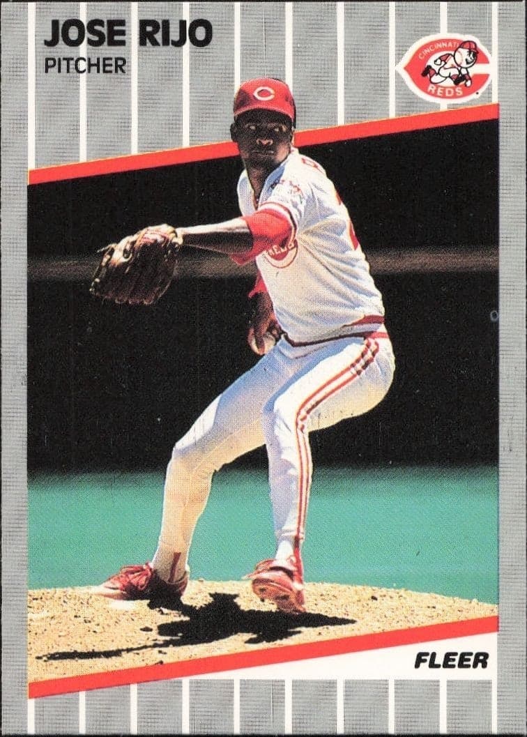 1989 Fleer Jose Rijo #168 trading card