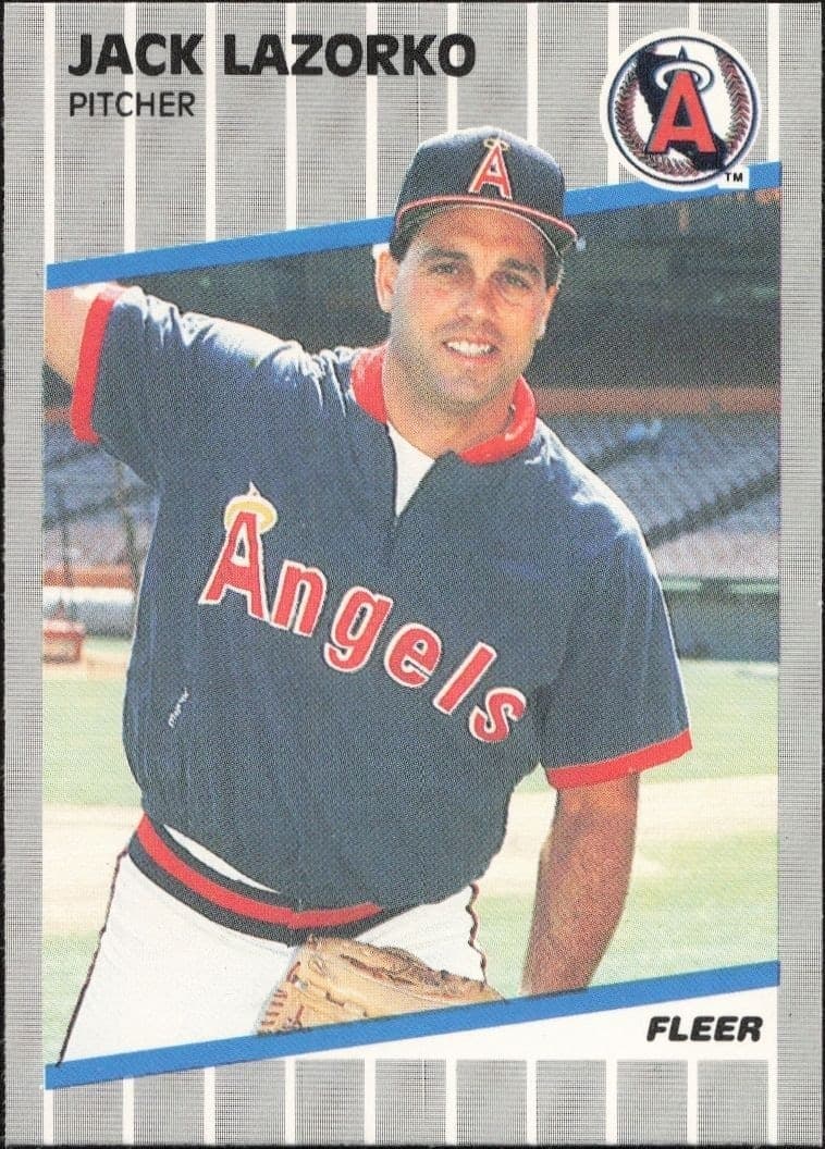 1989 Fleer Jack Lazorko #482 trading card