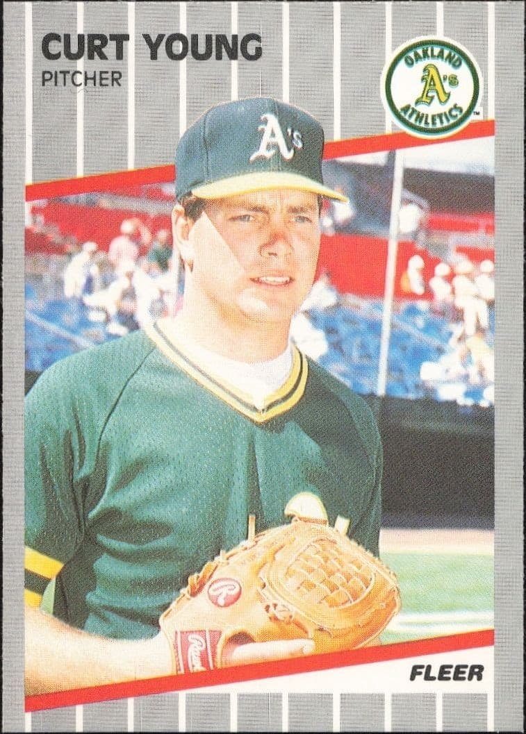 1989 Fleer Curt Young #26 trading card