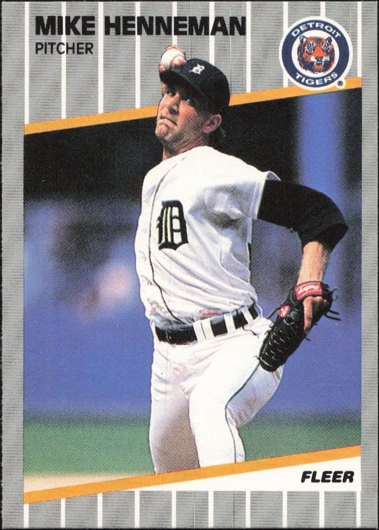 1989 Fleer Mike Henneman #134 trading card