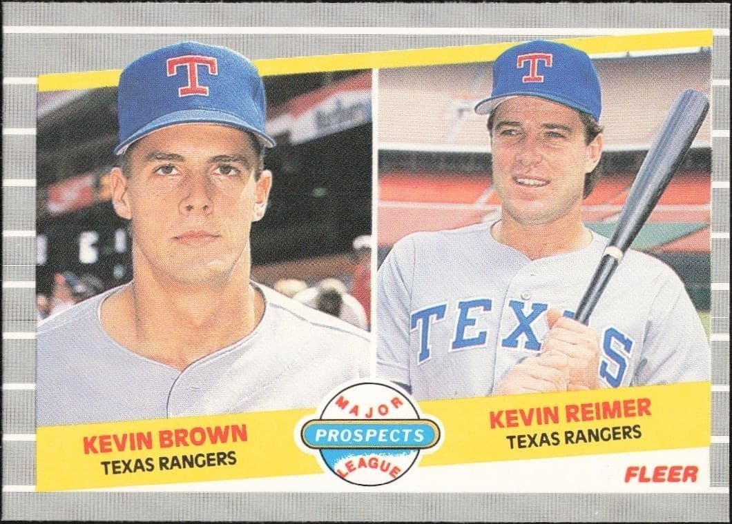 1989 Fleer Kevin Brown #641 trading card