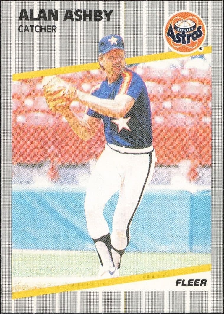 1989 Fleer Alan Ashby #350 trading card
