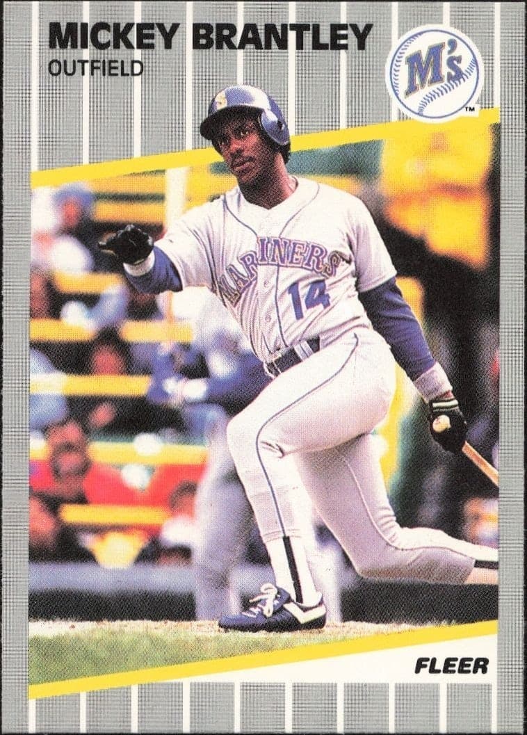 1989 Fleer Mickey Brantley #541 trading card