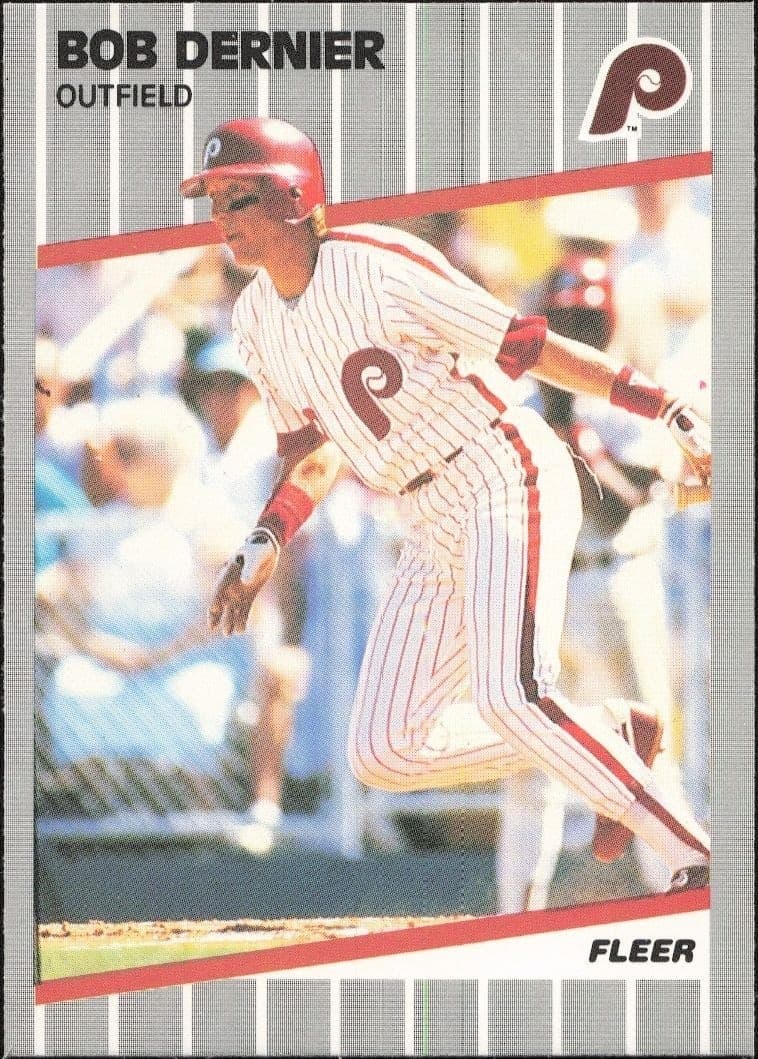 1989 Fleer Bob Dernier #565 trading card