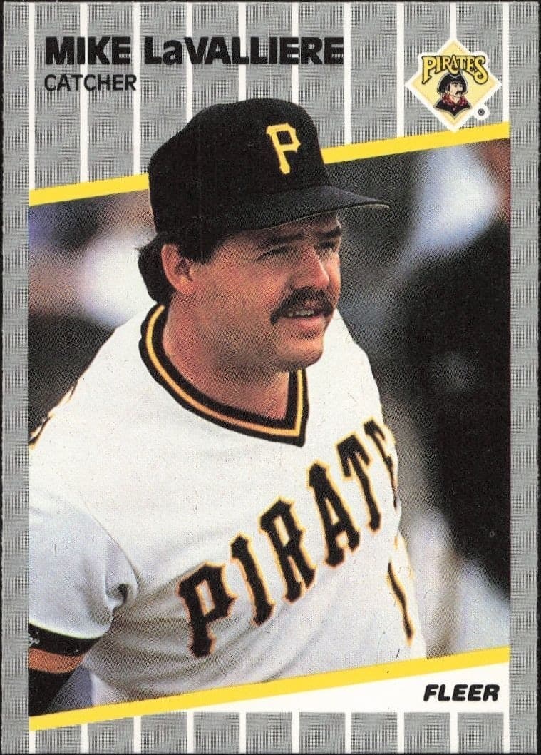 1989 Fleer Mike LaValliere #213 trading card