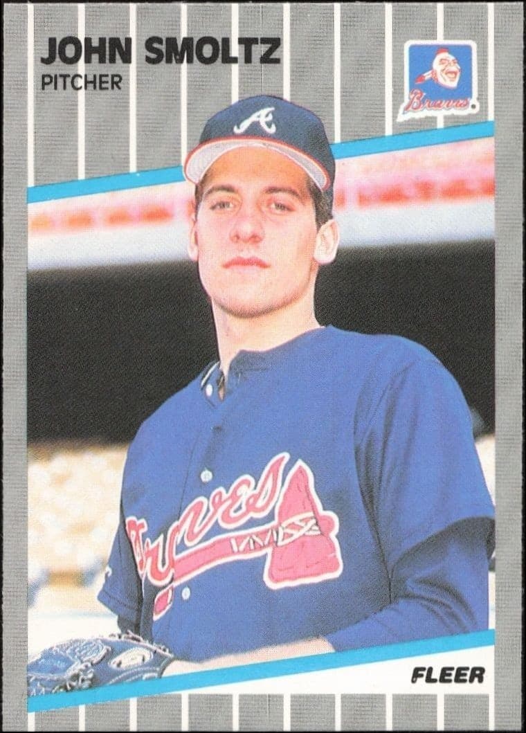 1989 Fleer John Smoltz #602 trading card