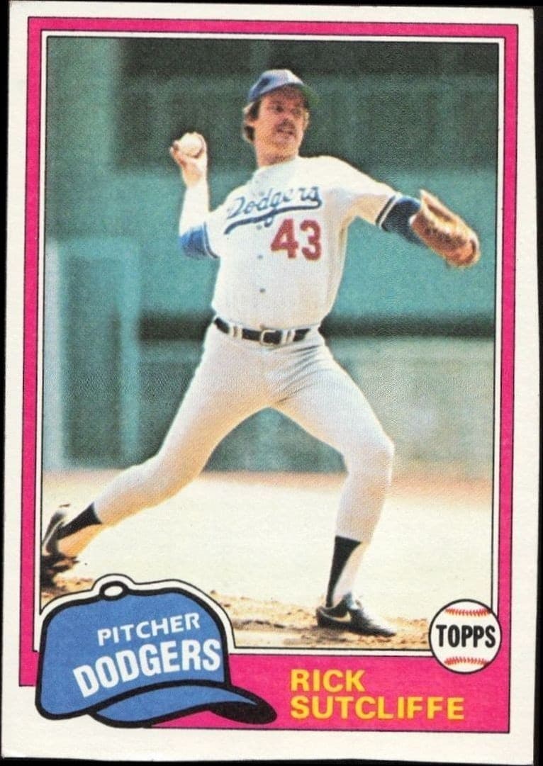 1981 Topps Rick Sutcliffe #191 trading card