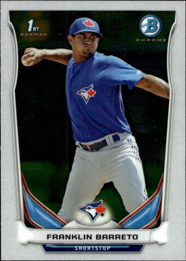 2014 Bowman Chrome Franklin Barreto #BCP87 trading card