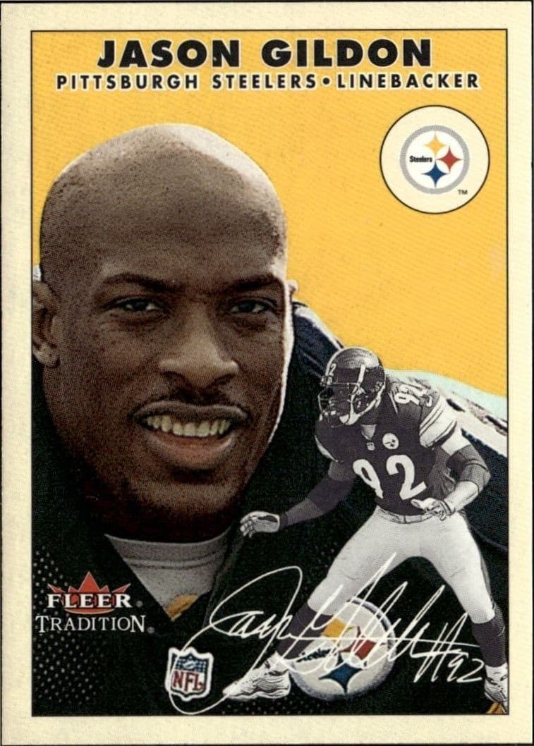 2000 Fleer Tradition Glossy Jason Gildon #266 football trading card front