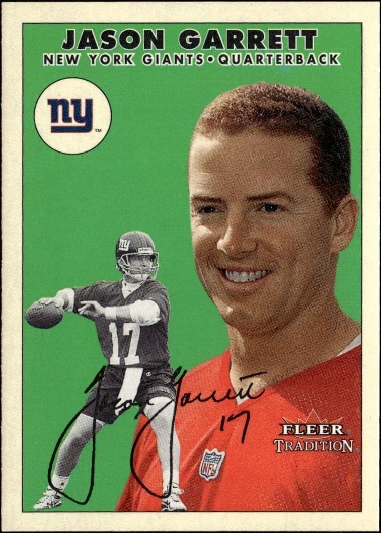 2000 Fleer Tradition Glossy Jason Garrett #234 football trading card front