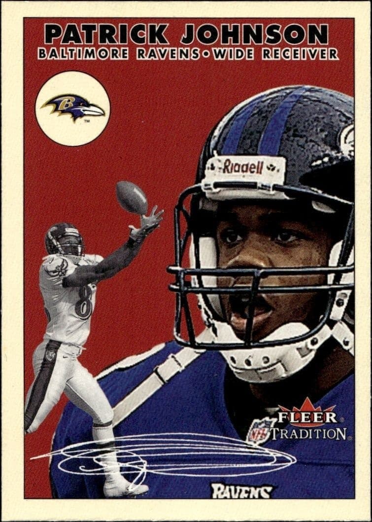 2000 Fleer Tradition Glossy Pat Johnson #147 football trading card front
