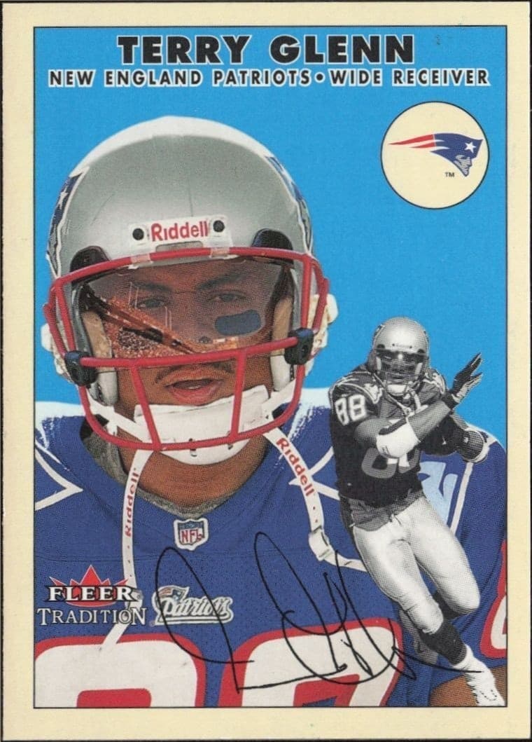 2000 Fleer Tradition Glossy Terry Glenn #145 football trading card front