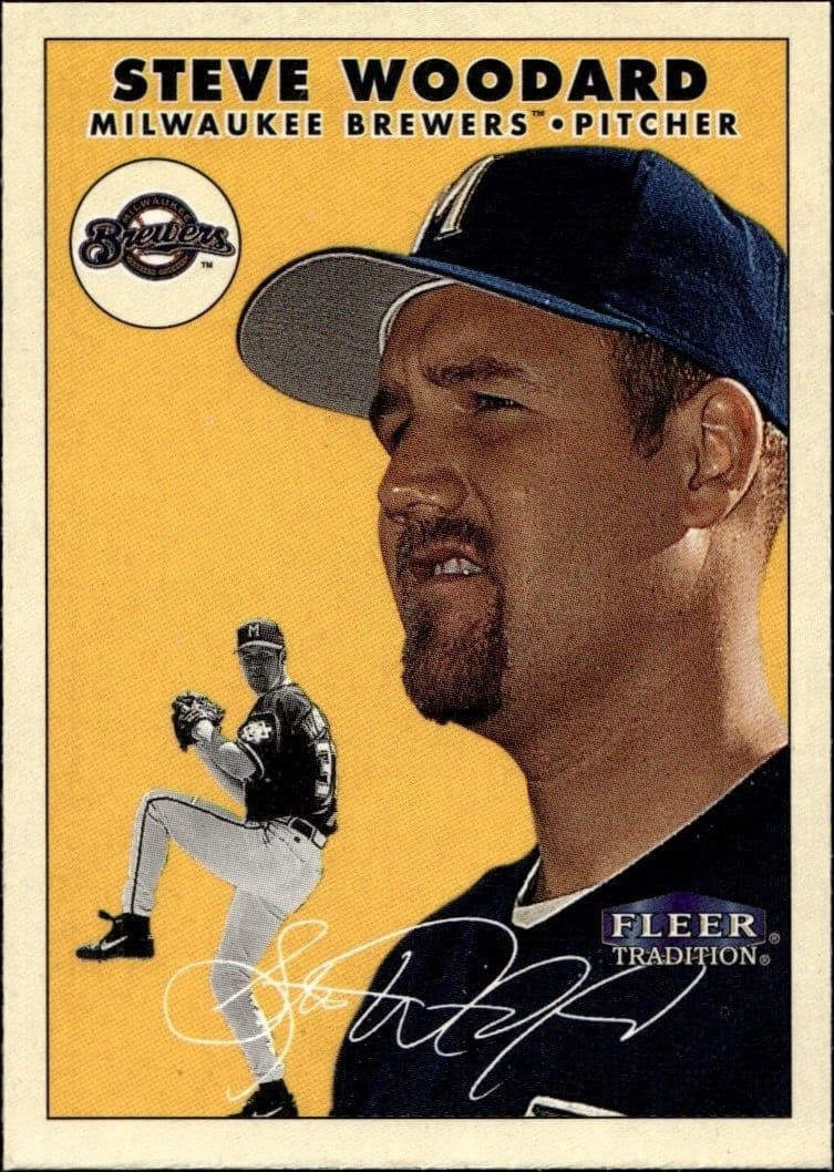 2000 Fleer Tradition Glossy Steve Woodard #21 baseball trading card front