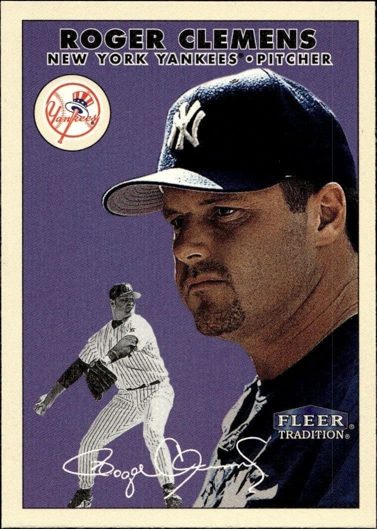 2000 Fleer Tradition Glossy Roger Clemens #279 baseball trading card front