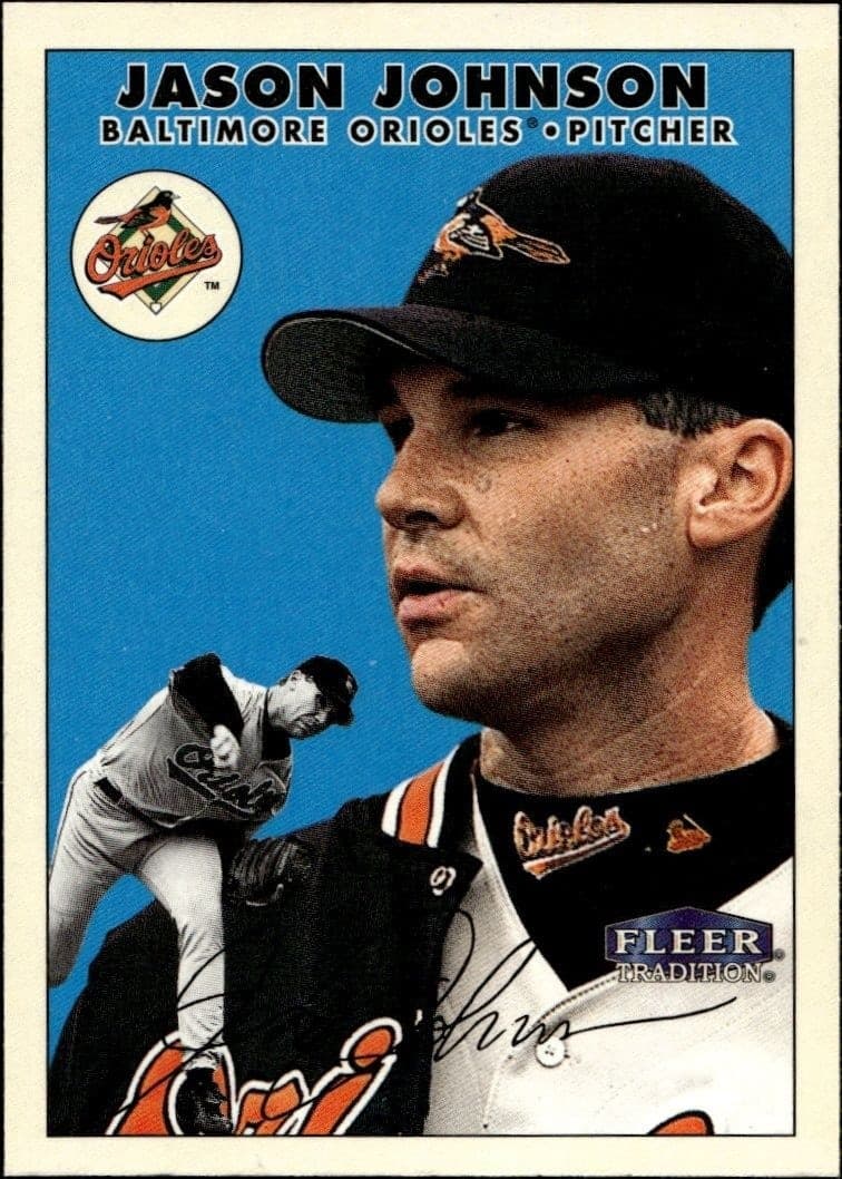 2000 Fleer Tradition Glossy Jason Johnson #216 baseball trading card front