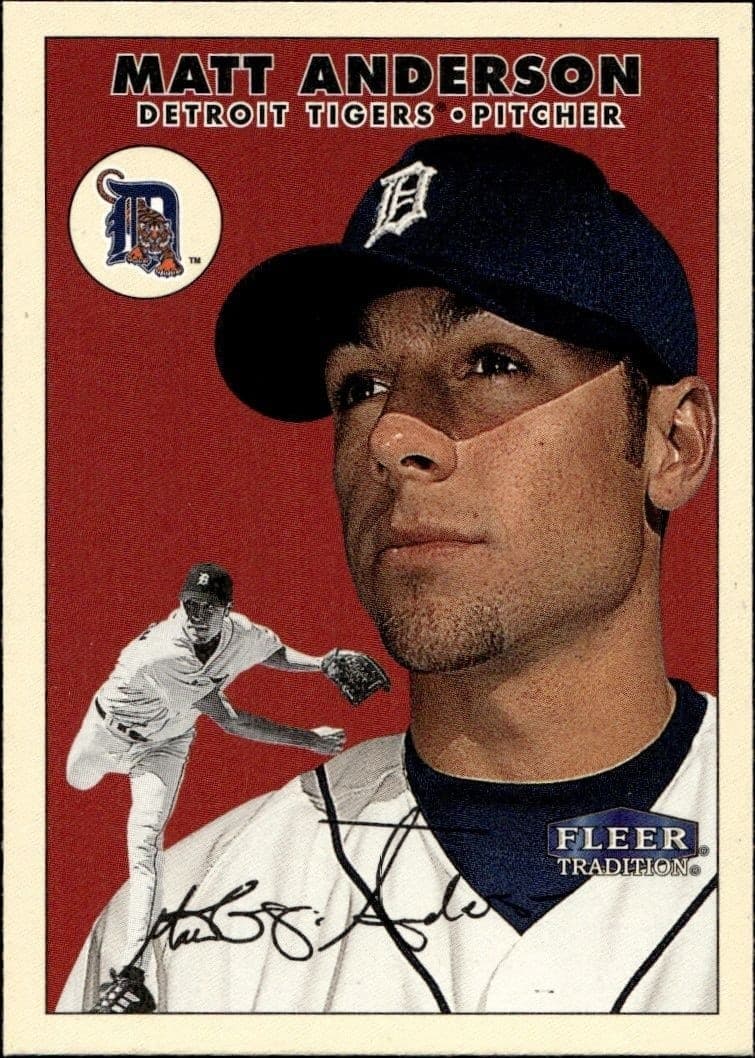 2000 Fleer Tradition Glossy Matt Anderson #59 baseball trading card front
