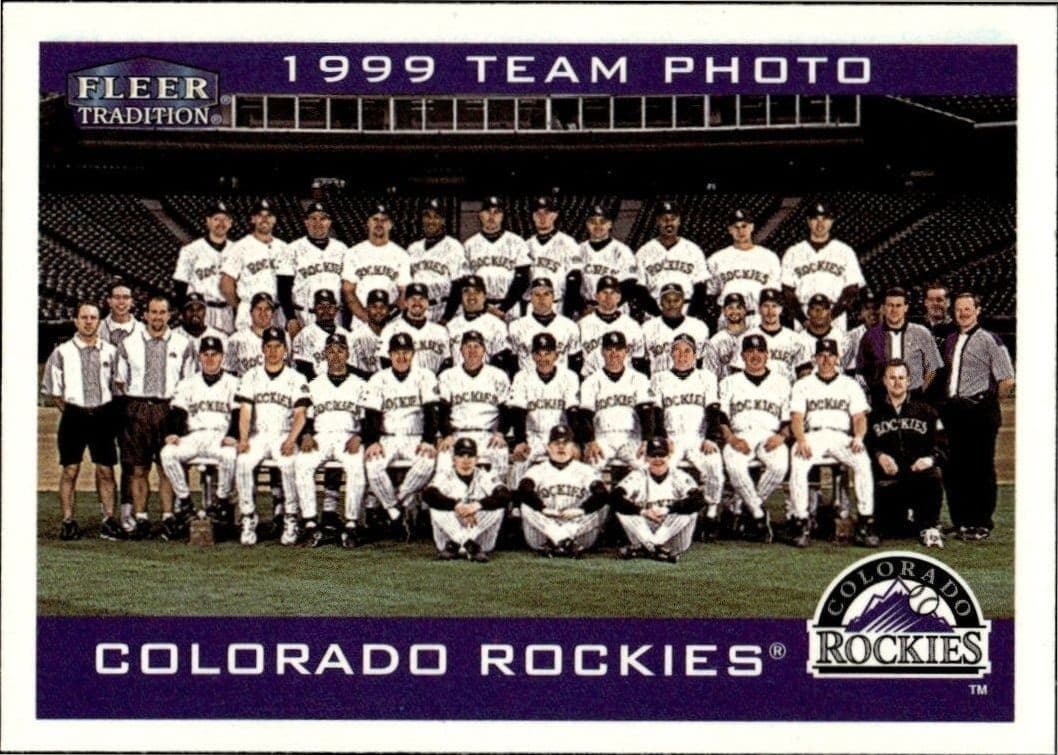 2000 Fleer Tradition Glossy Colorado Rockies #138 baseball trading card front