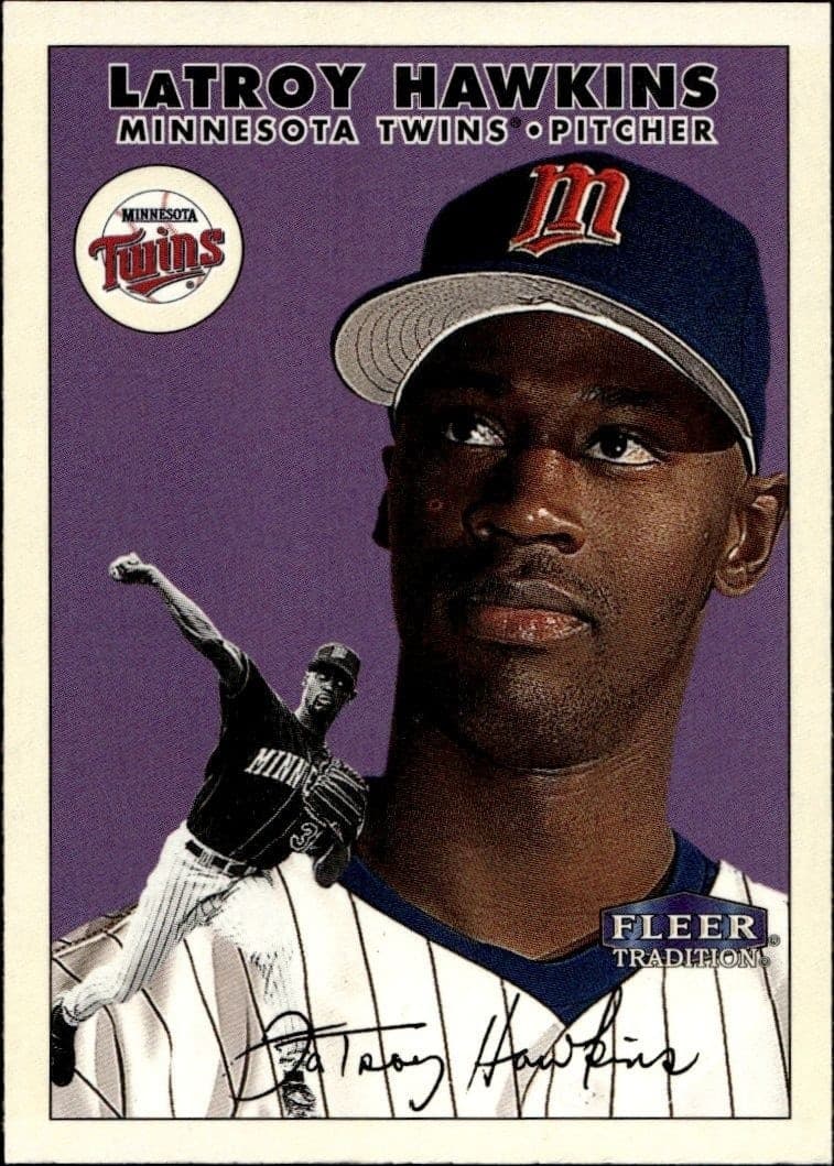 2000 Fleer Tradition Glossy LaTroy Hawkins #47 trading card