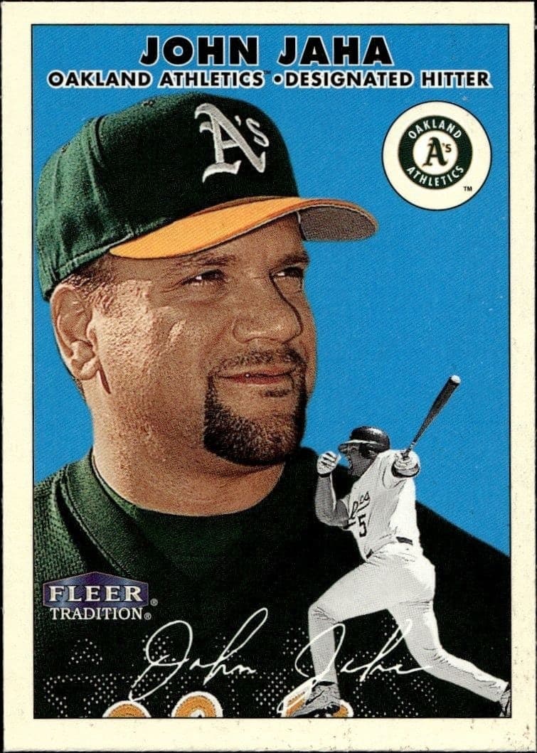 2000 Fleer Tradition Glossy John Jaha #381 baseball trading card front