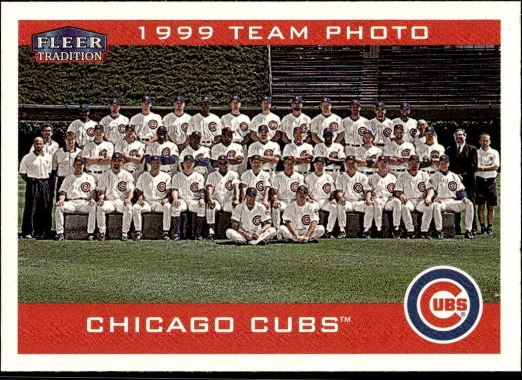 2000 Fleer Tradition Glossy Chicago Cubs #350 baseball trading card front