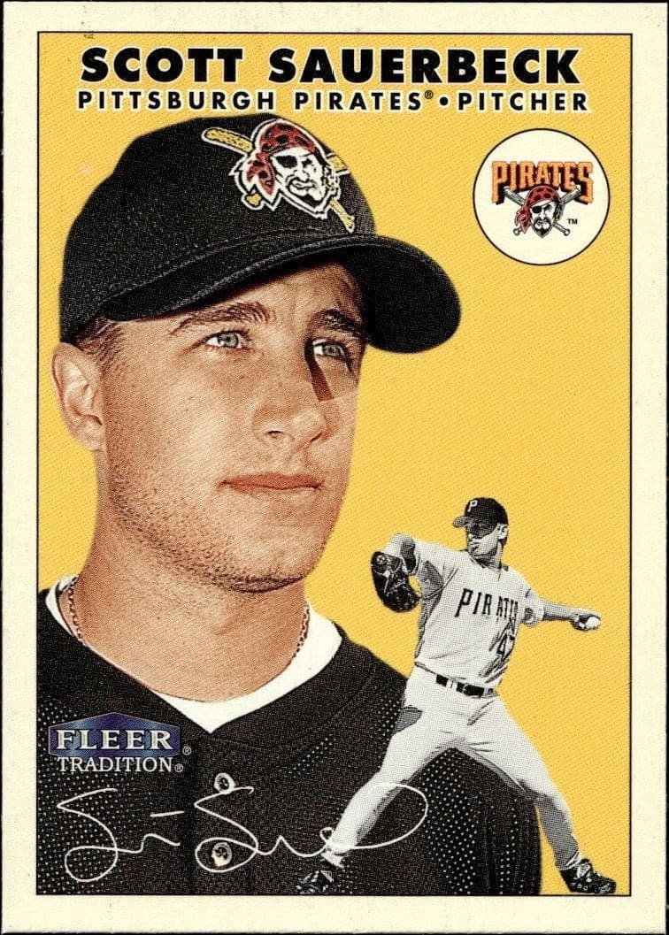 2000 Fleer Tradition Glossy Scott Sauerbeck #383 baseball trading card front