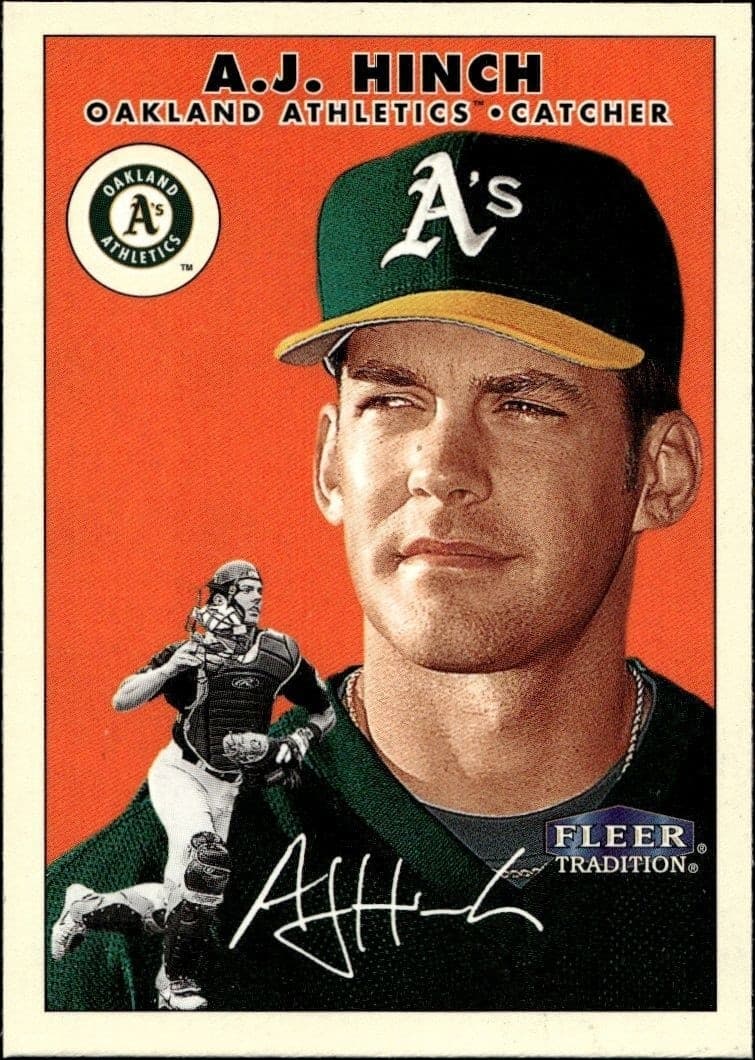 2000 Fleer Tradition Glossy A.J. Hinch #421 baseball trading card front