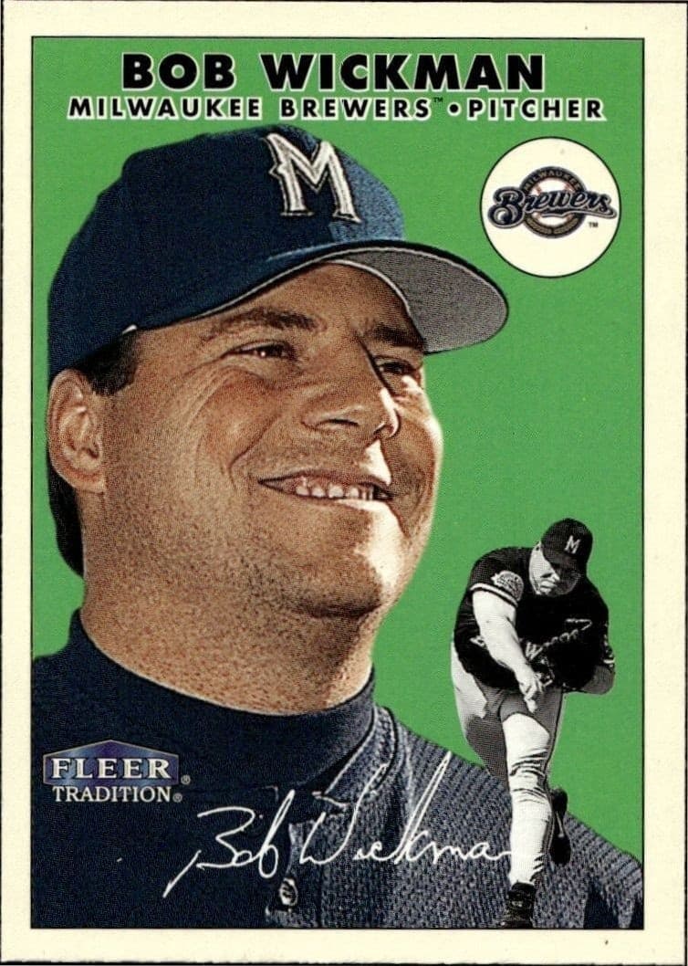 2000 Fleer Tradition Glossy Bob Wickman #294 baseball trading card front