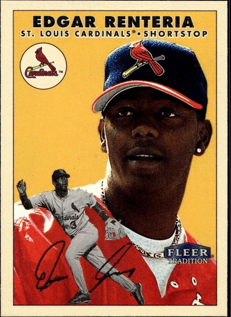 2000 Fleer Tradition Glossy Edgar Renteria #366 trading card