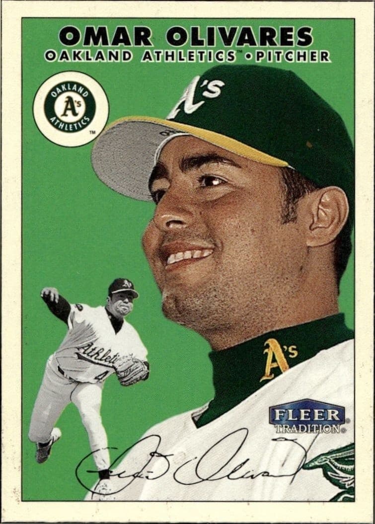 2000 Fleer Tradition Glossy Omar Olivares #299 baseball trading card front