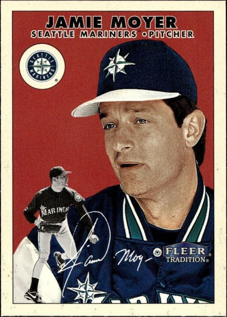 2000 Fleer Tradition Glossy Jamie Moyer #385 baseball trading card front