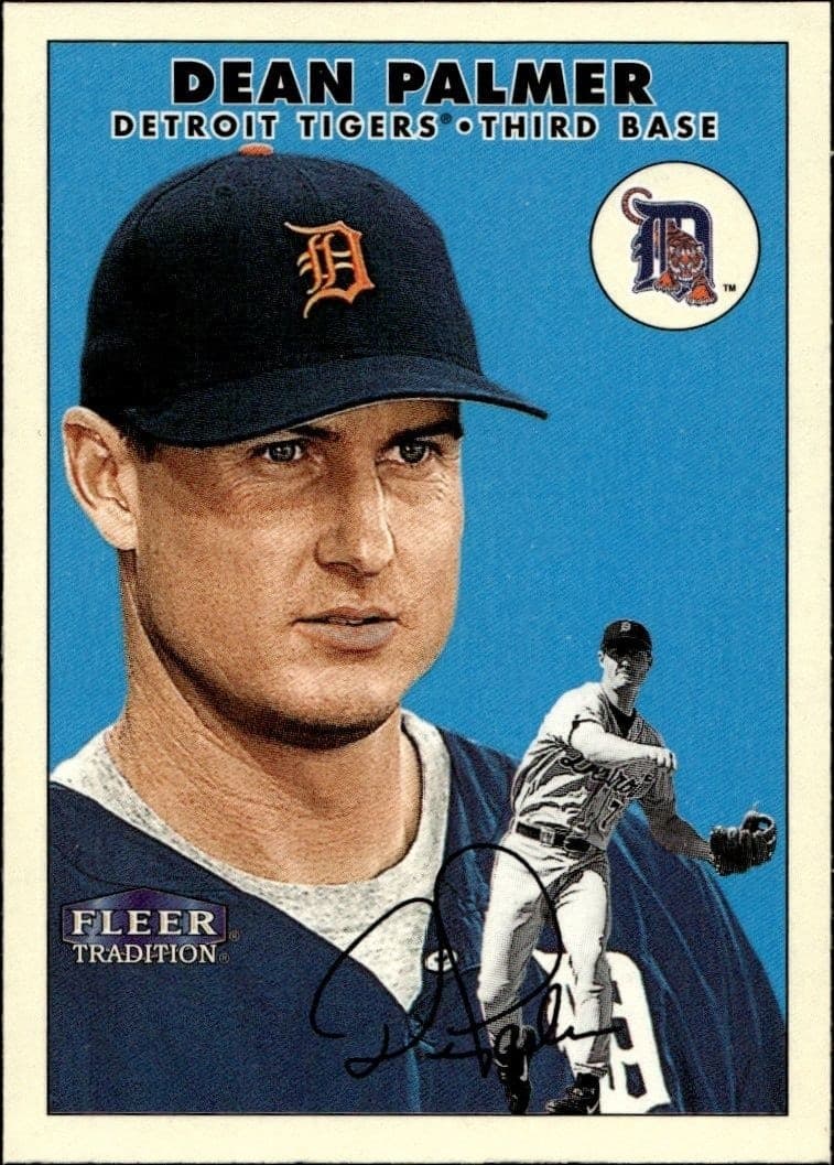 2000 Fleer Tradition Glossy Dean Palmer #308 baseball trading card front
