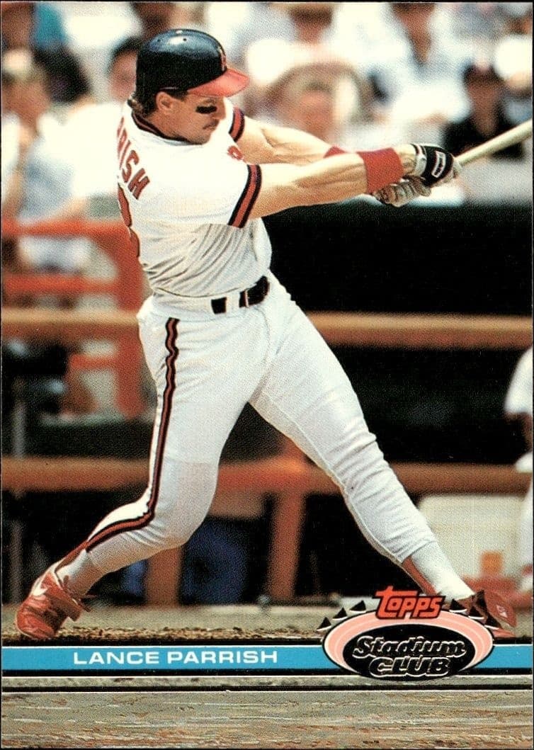 1991 Topps Stadium Club Lance Parrish #166 trading card