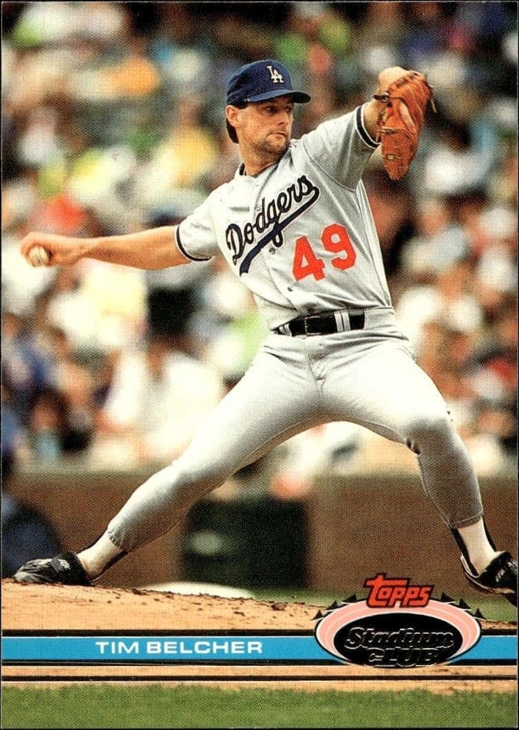 1991 Topps Stadium Club Tim Belcher #152 trading card