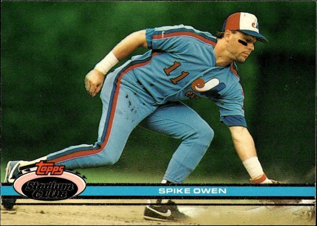 1991 Topps Stadium Club Spike Owen #236 trading card