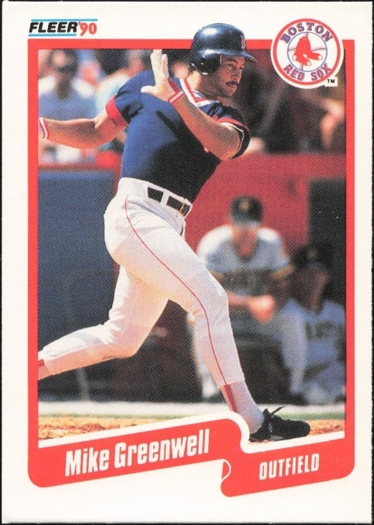 1990 Fleer Mike Greenwell #277 trading card