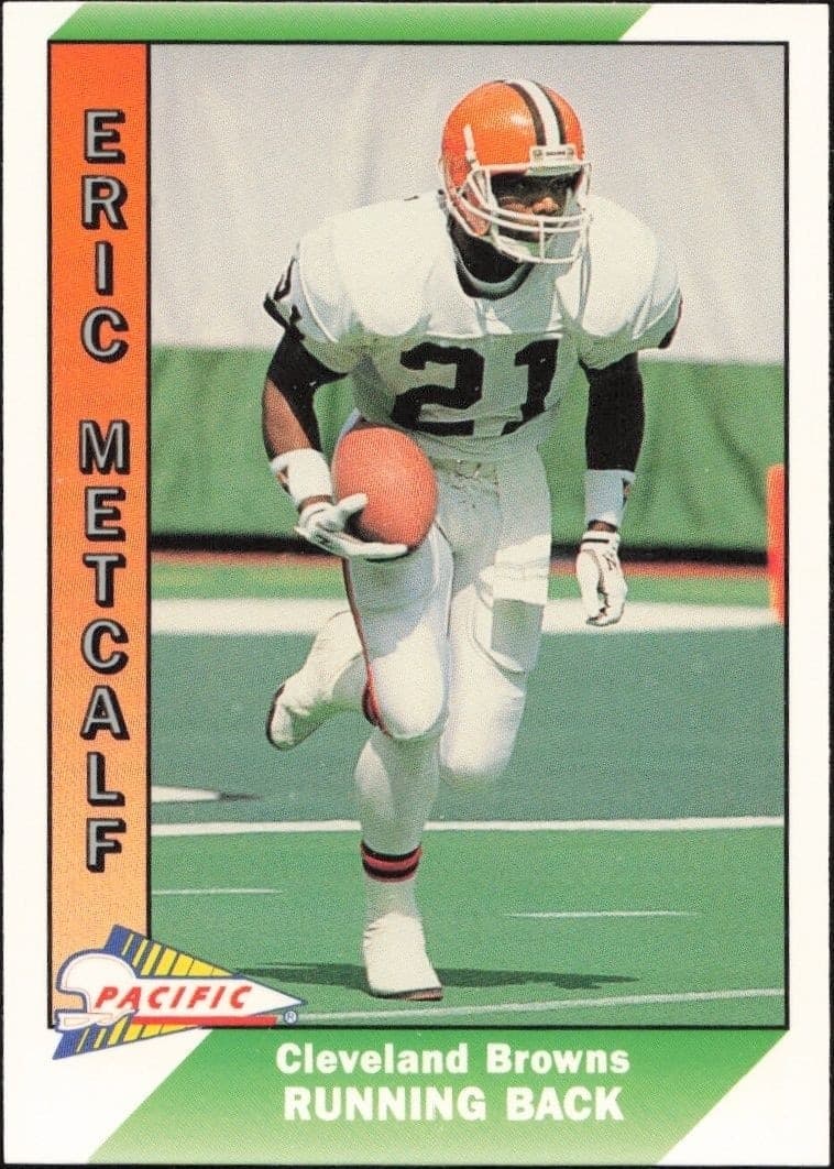 1991 Pacific Eric Metcalf #83 trading card