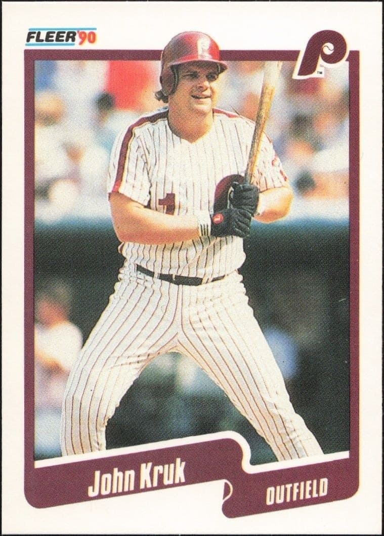 1990 Fleer John Kruk #565 trading card